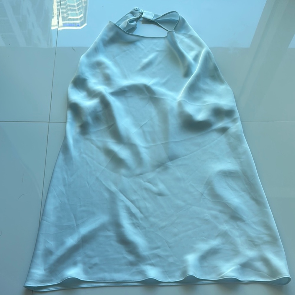 SOLD | Aritzia Light Blue Halter Blouse